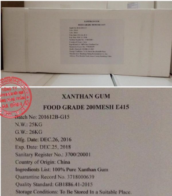 Ph?gia thực phẩm E415 - Xanthan Gum